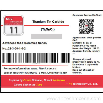 Two dimensional transition metal Ti3SnC2 Black powder